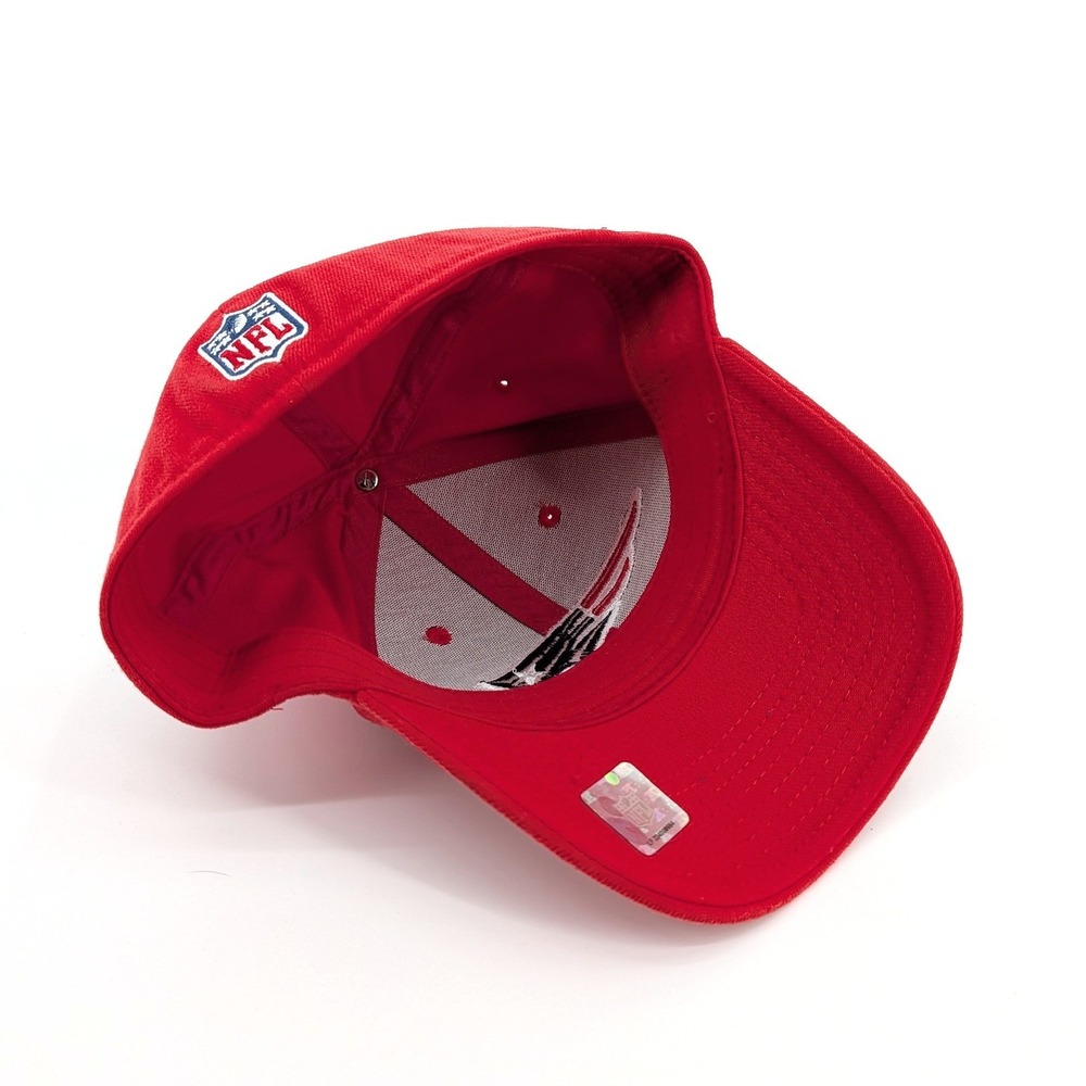 Reebok New England Patriots Pete Brock Signed Onfield Hat Red Size S/M - Picture 6 of 9